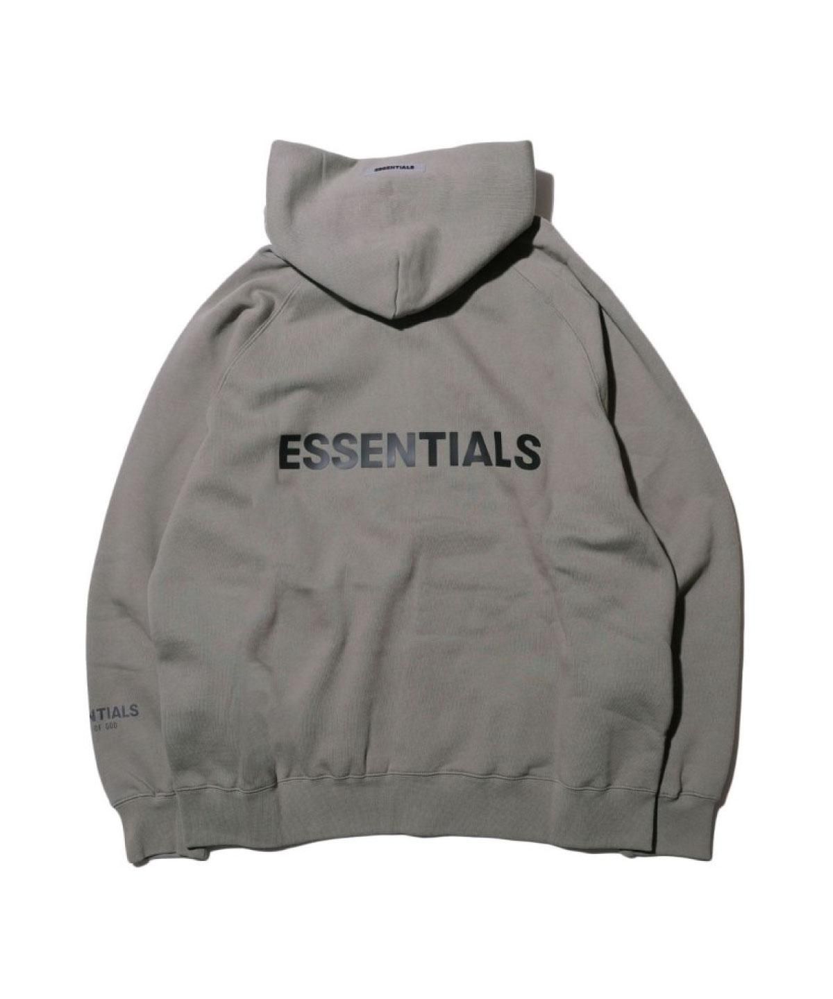 AFC377FEAR OF GOD ESSENTIALS ロゴ ジップ パーカー