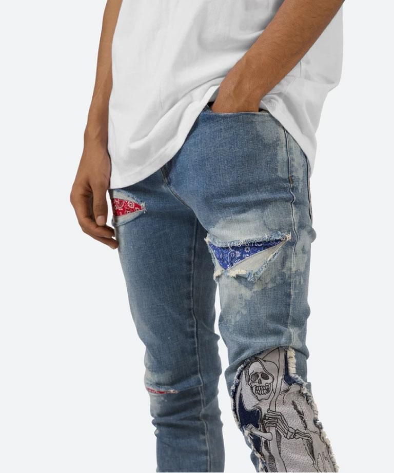 mnml X161 タイトフィットダメージストレッチスキニーデニムパンツ29 mnml X161 タイトフィットダメージストレッチスキニーデニムパンツ29