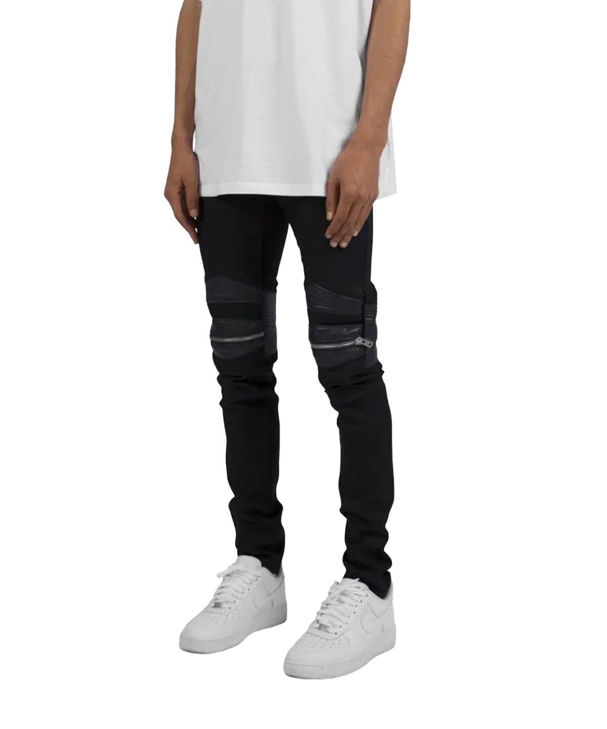 mnml X186 STRETCH MOTO DENIM (サイズ：30) mnml X186 Stretch Denim / BLK - M's by FLASHBACK公式通販サイト