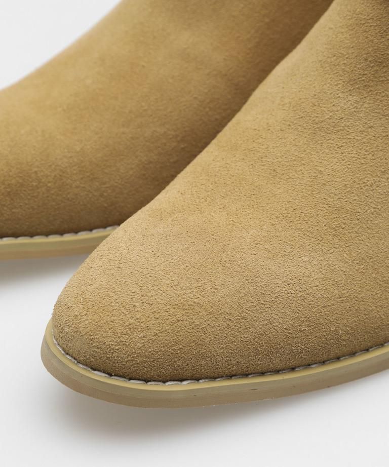 VANQUISH Cow Leather side zip ring heel Boots