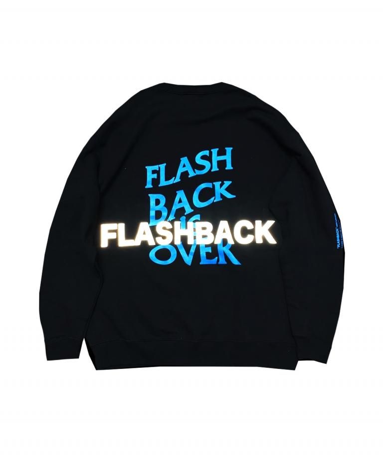 OVERSIZE FLASHBACK is OVER Reflector Sweat BLKTAQ