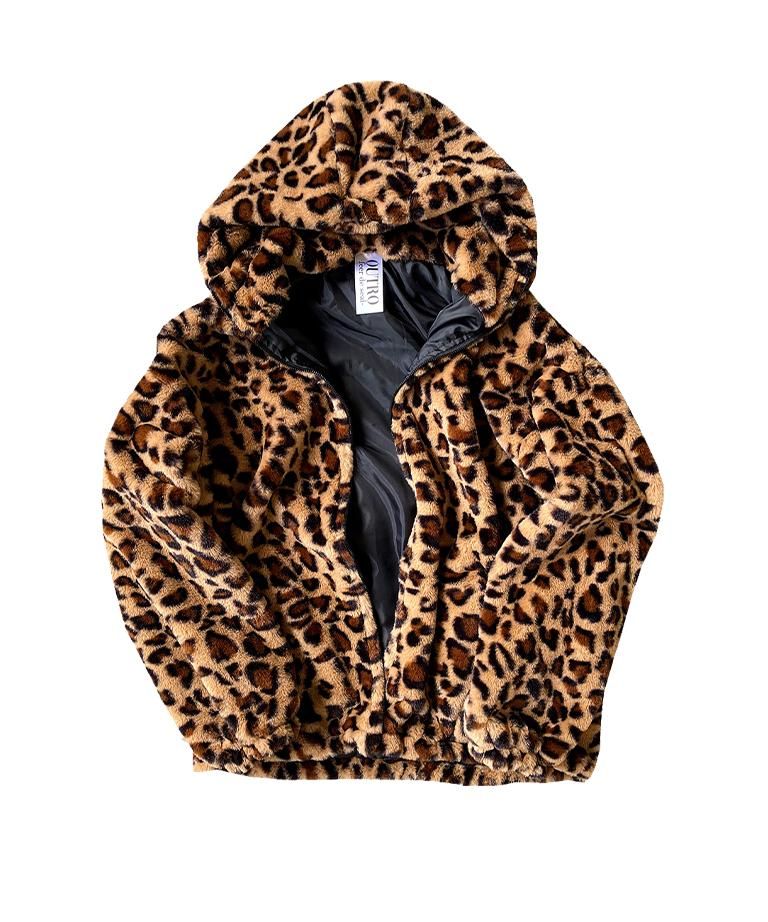 OUTRO-feer de seal- Leopard Far Hoodie BRW