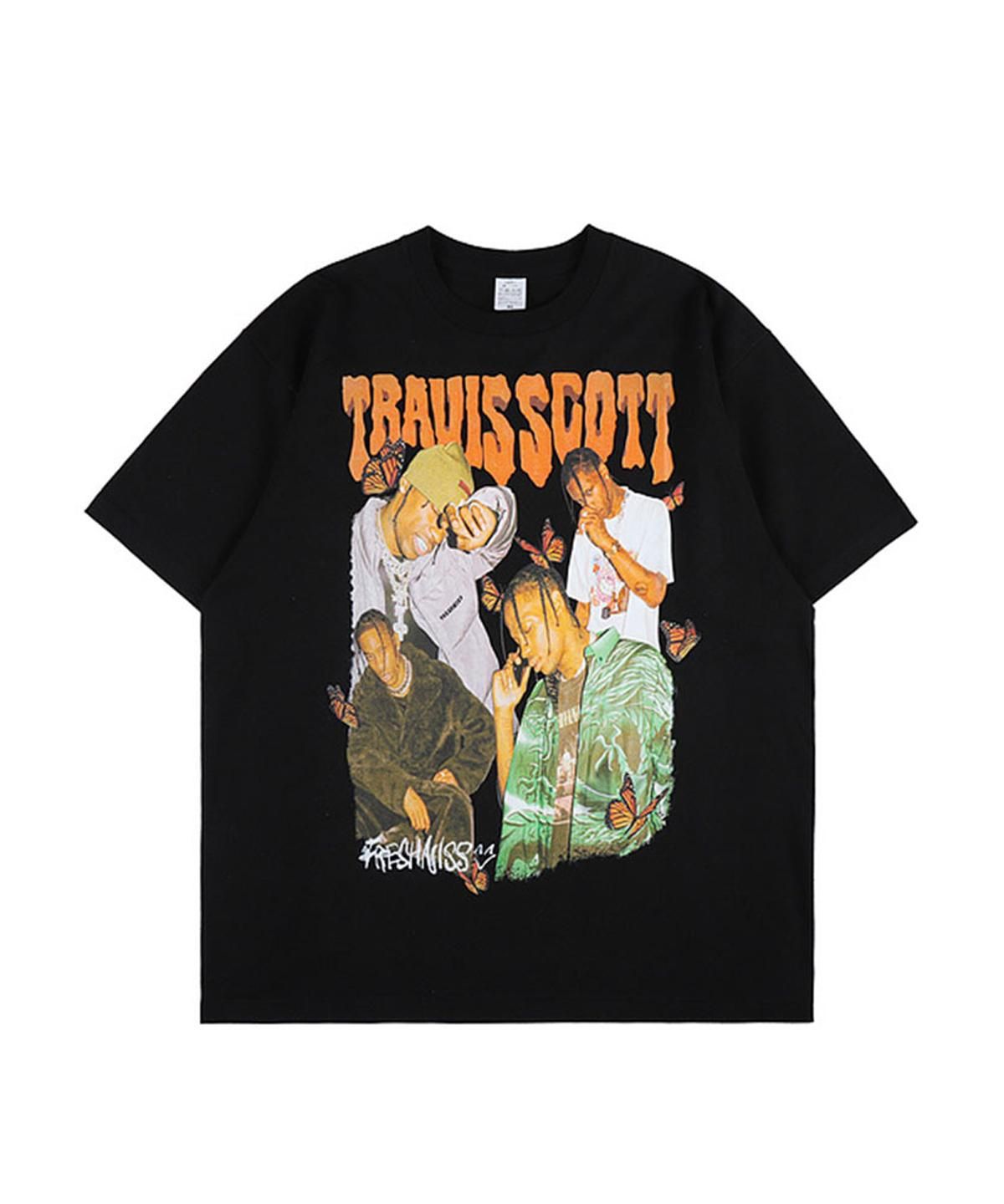 USA Select】 Travis Scott OVERSIZE Vintage T-Shirts.