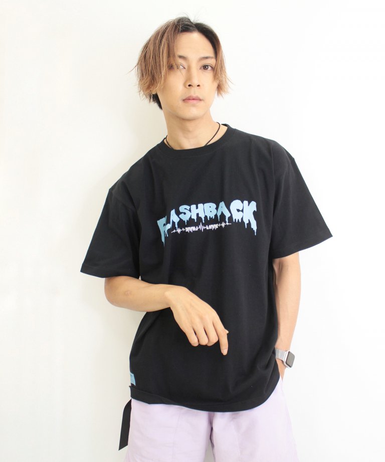 8322:00~裲WEBǽ䳫!LINNEFLASHBACKꥳܾʡFLONT LOGO Tee BLKBLU