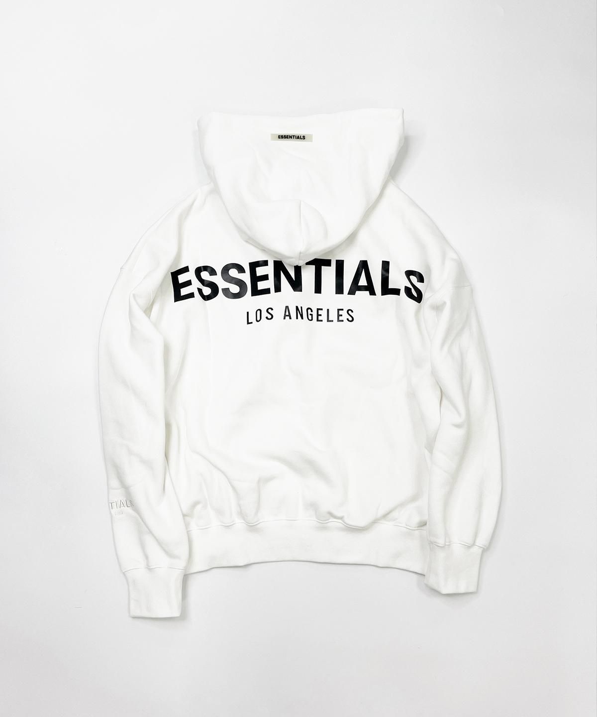 LA限定Fear of God Essentials リフレクターロゴ パーカー - パーカー