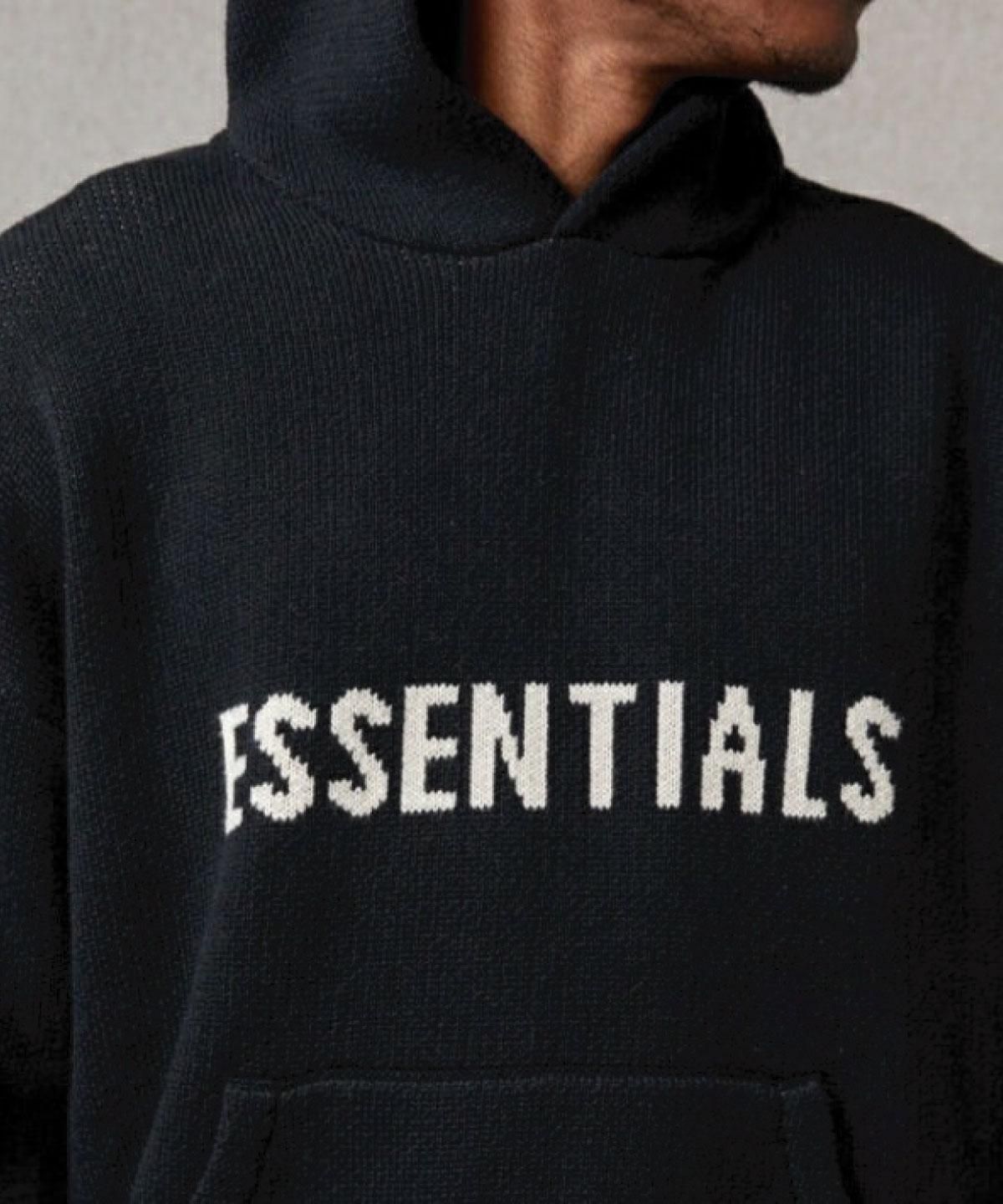 FOG Essentials ニット パーカー BLACK L