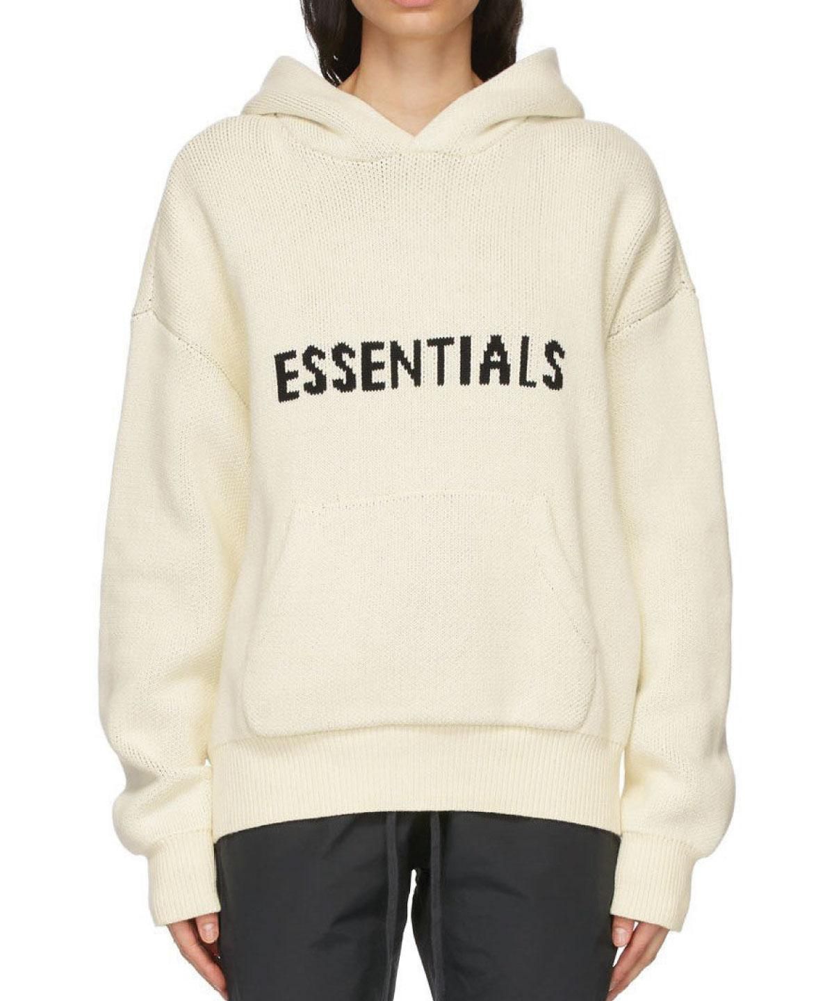 FOG ESSENTIALS ニットパーカー Fear Of God Essentials Hoodie front