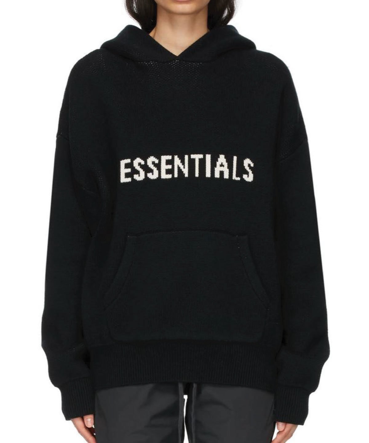 Essentials Pullover Knit Logo Hoodie