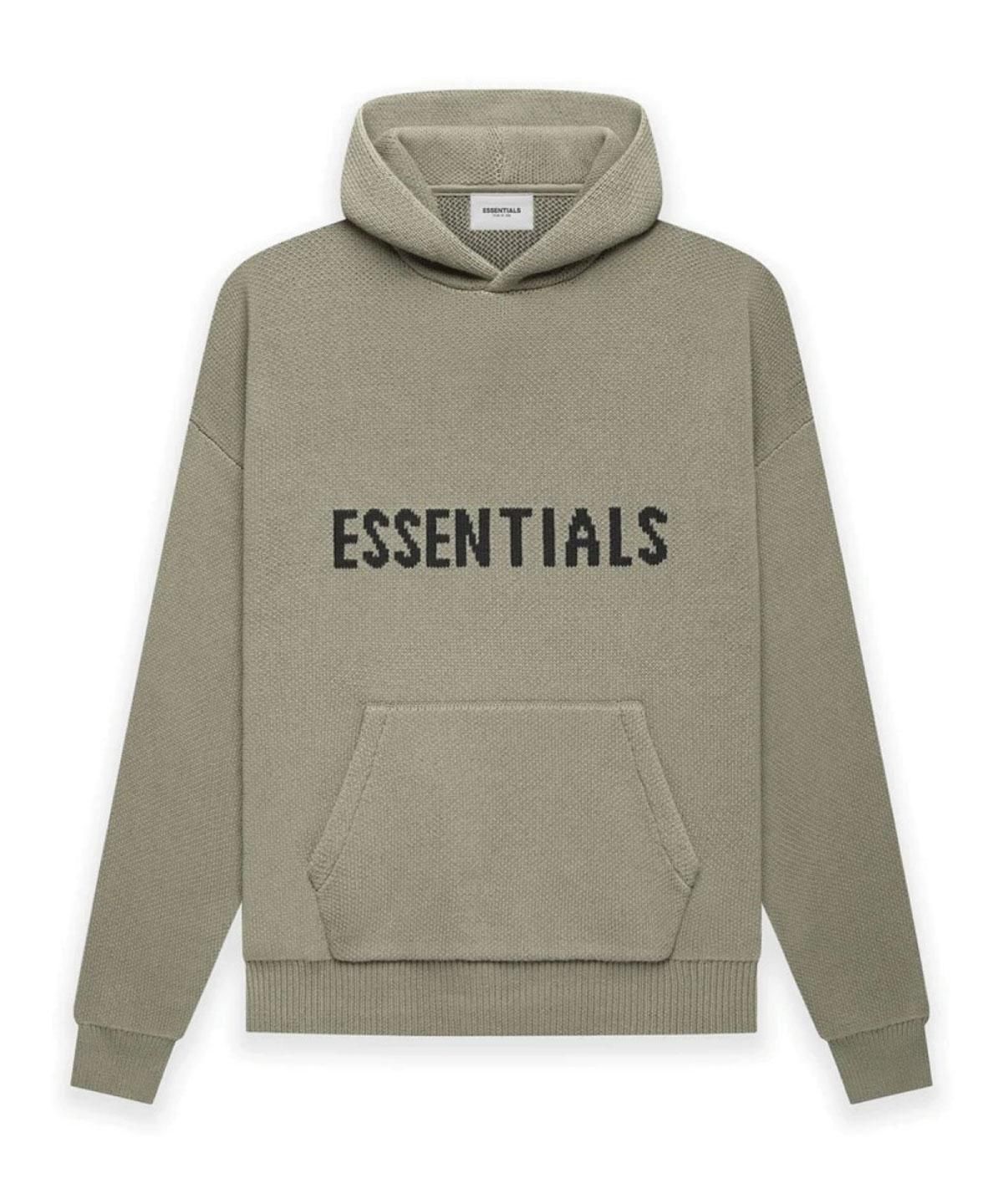 FOG ESSENTIALS ニットパーカー Fear Of God Essentials Hoodie front ...