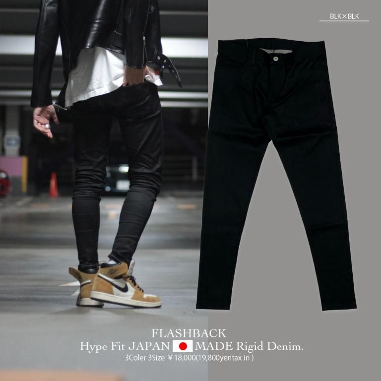 FLASHBACKǿ22SSHype Fit JAPANMADE Rigid Denim Type:BLKBLK