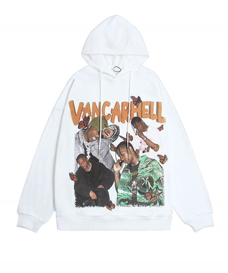 USA Select Travis Scott OVERSIZE Hoodie.WHT