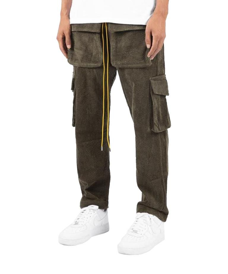 31サイズ/新品未使用/MNMLダブルポケットフェイクレザーカーゴフレアパンツ 31サイズ/新品未使用/MNMLダブルポケットフェイクレザーカーゴ