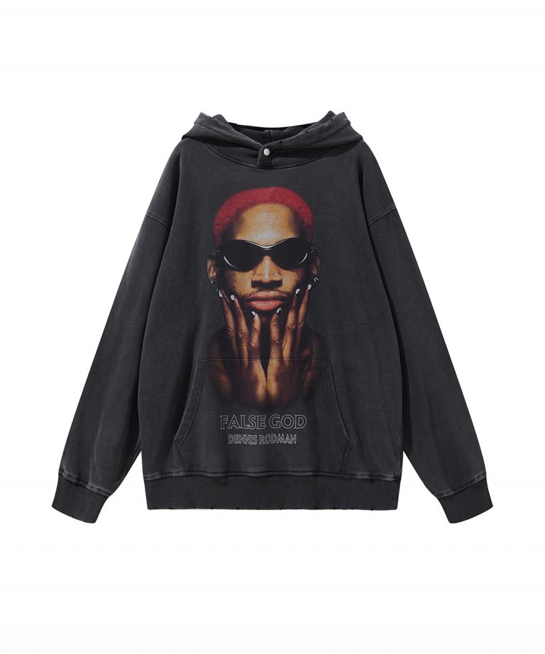 USA Select DENNIS RODMAN OVERSIZE Vintage Sweat Hoodie.