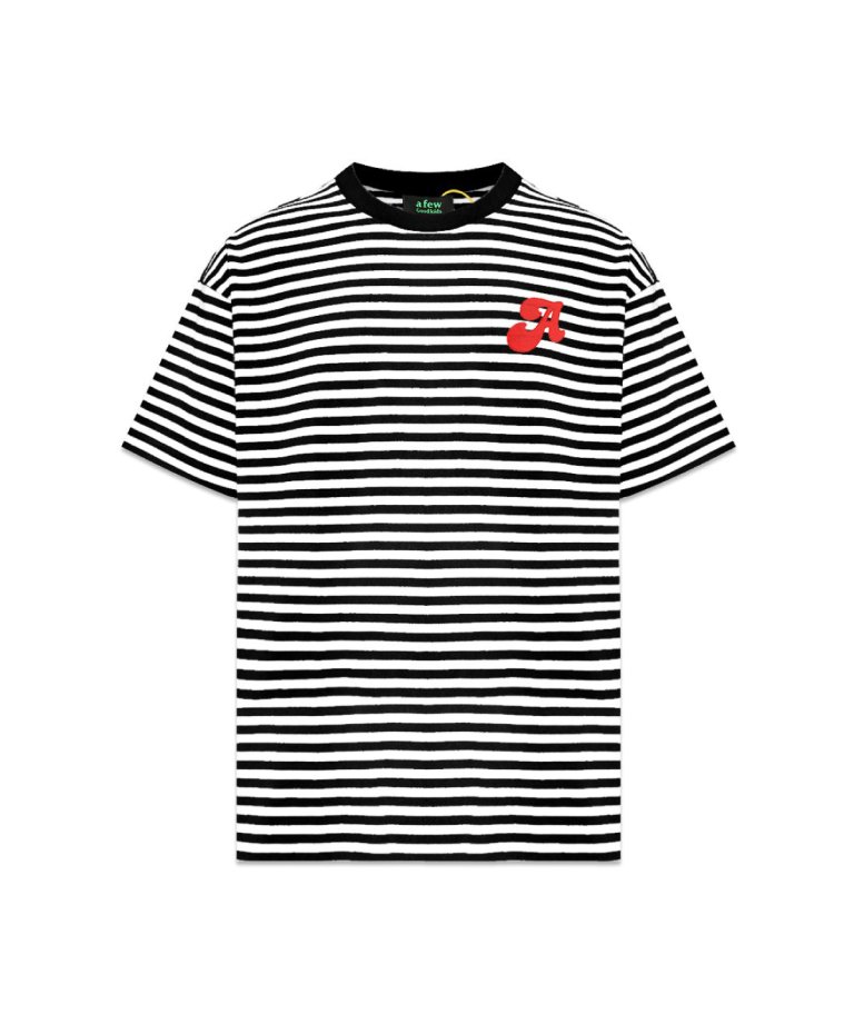 A FEW GOOD KIDS (AFGK) Border Tee BLACK