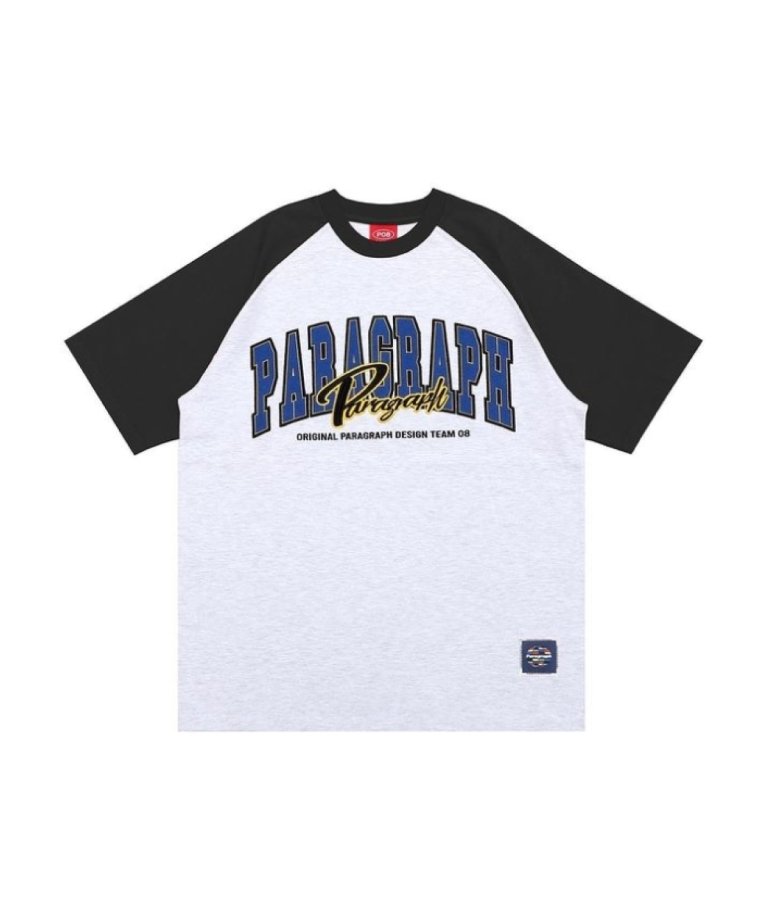 【新春セール30%OFF!!】PARAGRAPH Raglan sleeve Arch logo T-shirt
