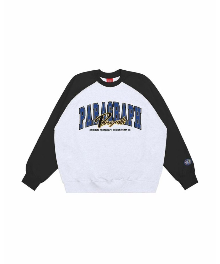 PARAGRAPH Raglan sleeve Arch logoSweatshirt(饰ڤؤ  åȥ)/3COLORS