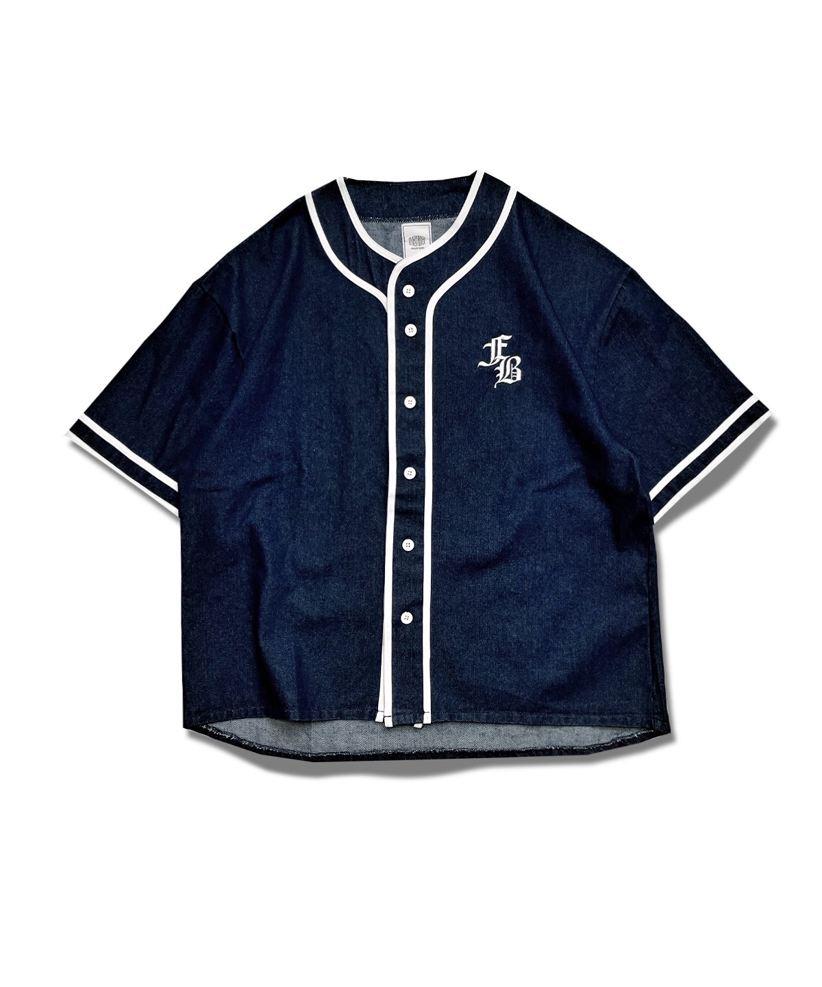 FLASHBACK22SS最新作】OVERSIZE Denim Baseball Shirts.Vintage