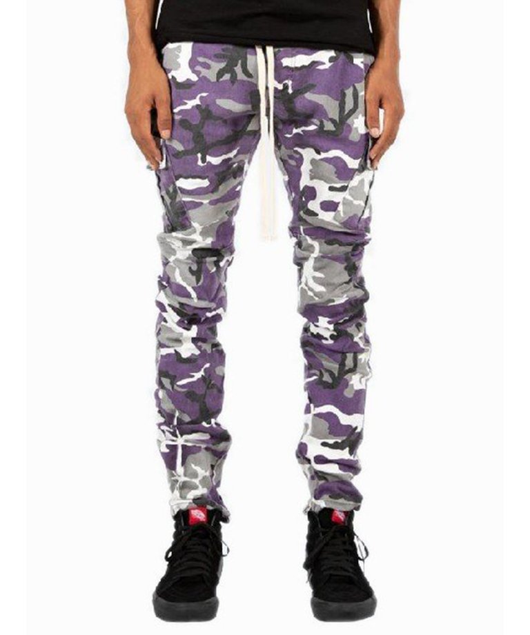 mnml ZIP CARGO DRAWCORD PANTS / PUP CAMO