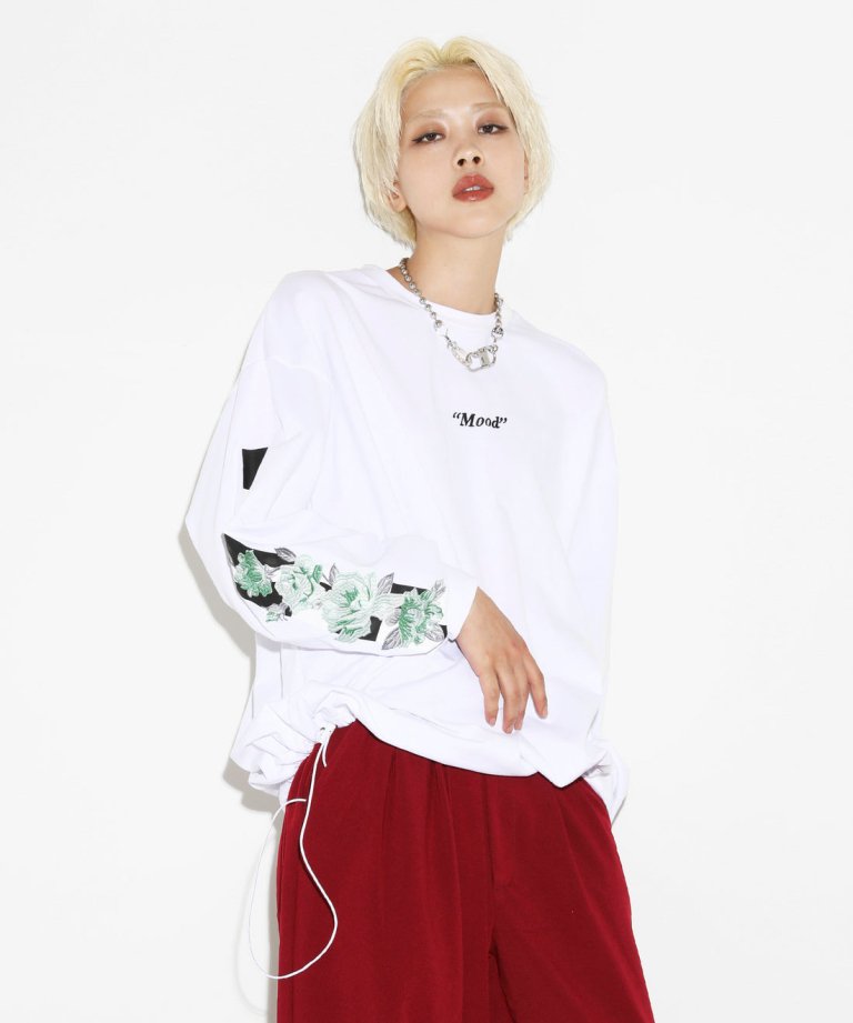 Mood Rose 2022 Embroidery Longsleeve T-shirt[LEC1170]