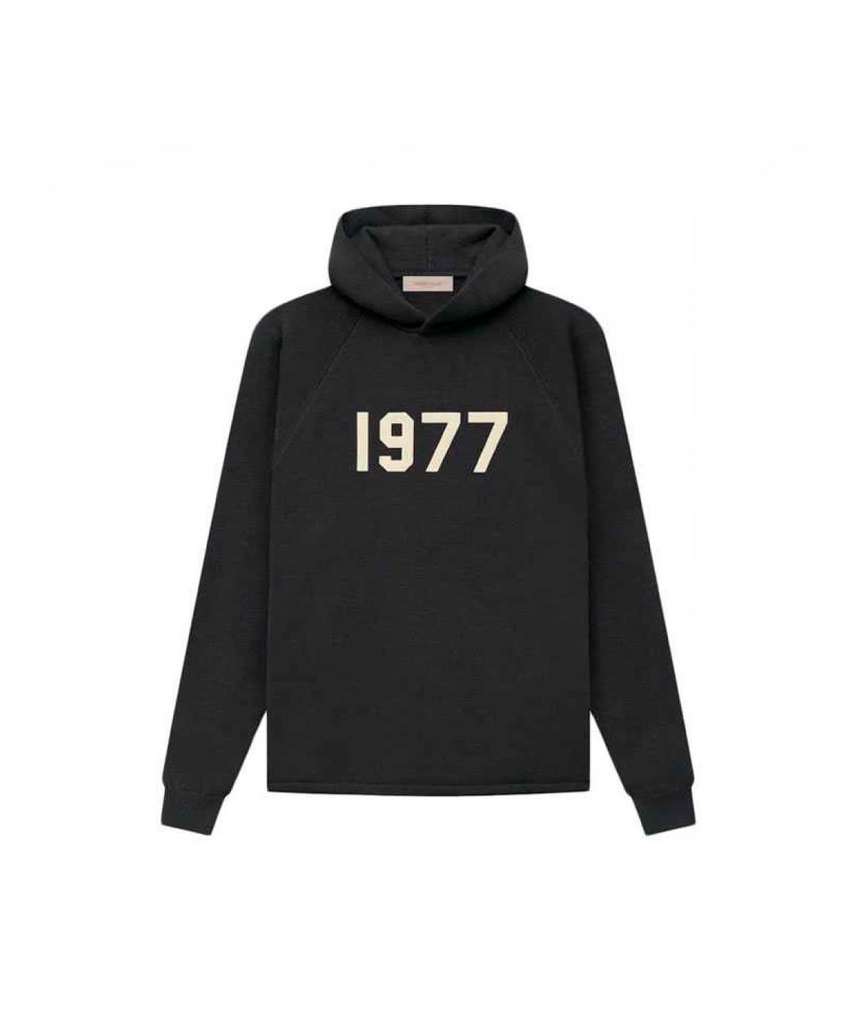 【XL】Essentials Black Knit Logo Hoodie