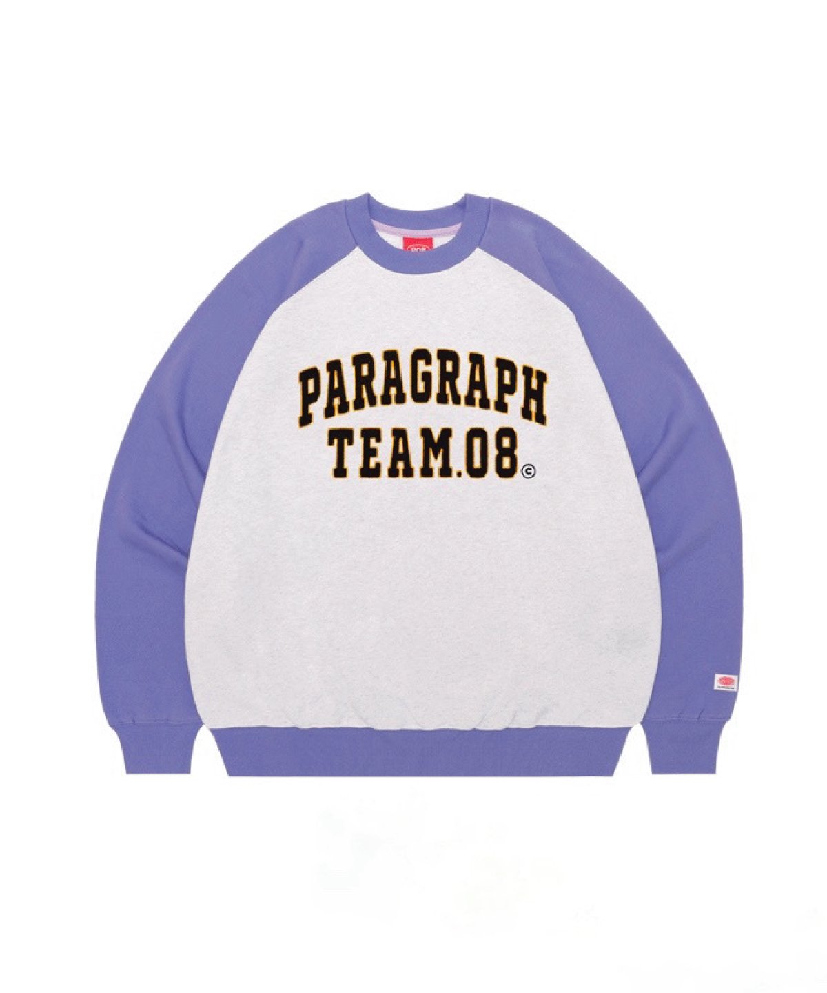 PARAGRAPH チーム08ラグランスウェットシャツ パープル / PARAGRAPH TEAM08 RAGLAN SWEAT PURPLE