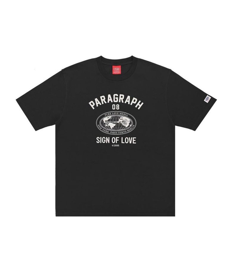 【 SPRING SALE 2024】PARAGRAPH/パラグラフ earth heart logo tee/Tシャツ ２color 11000円→7700円
