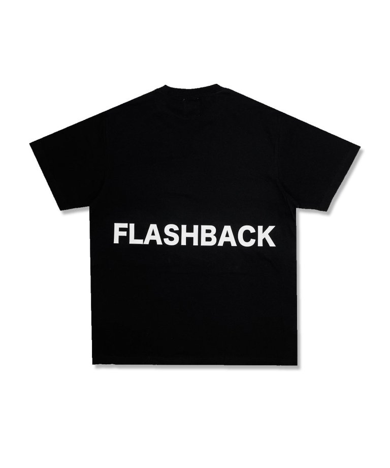 FLASHBACK23ss Reflector OVERSIZE T-Shirts.BLK