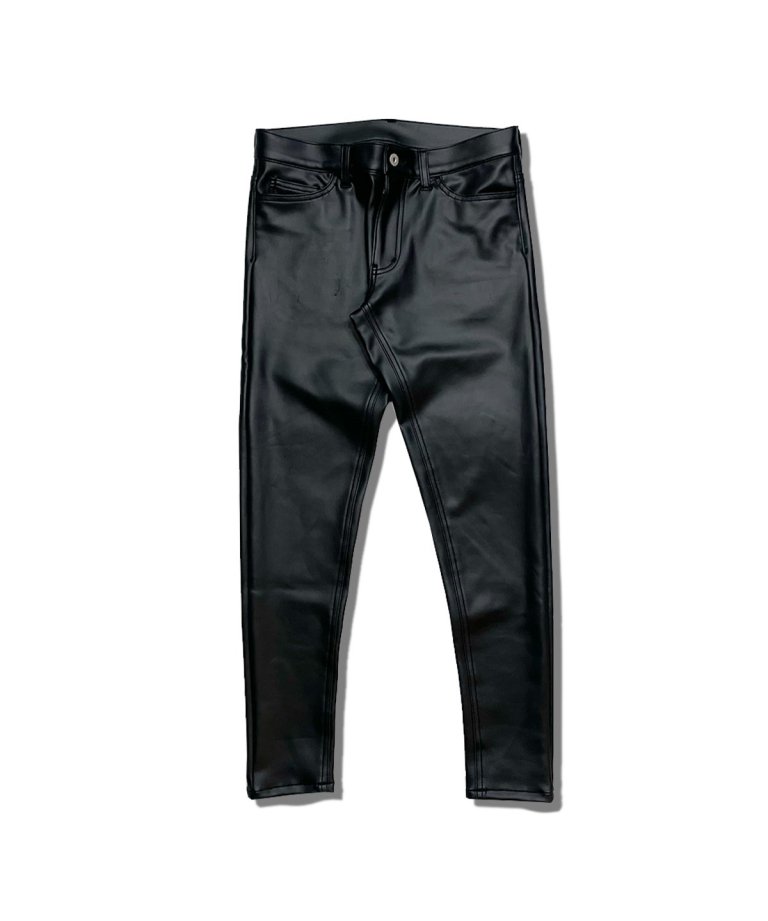 【FLASHBACK最新作23SS】Hype Fit JAPANMADE Leather Pants Type:BLK×BLK