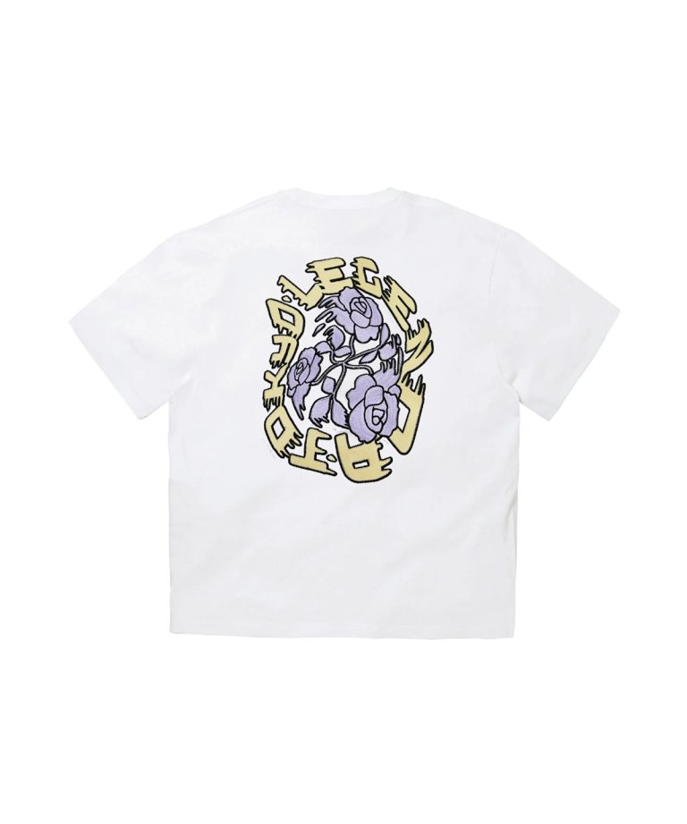 LEGENDA Arch Rose 2023 Embroidery T-Shirt WHT/PUP[LEC1143]