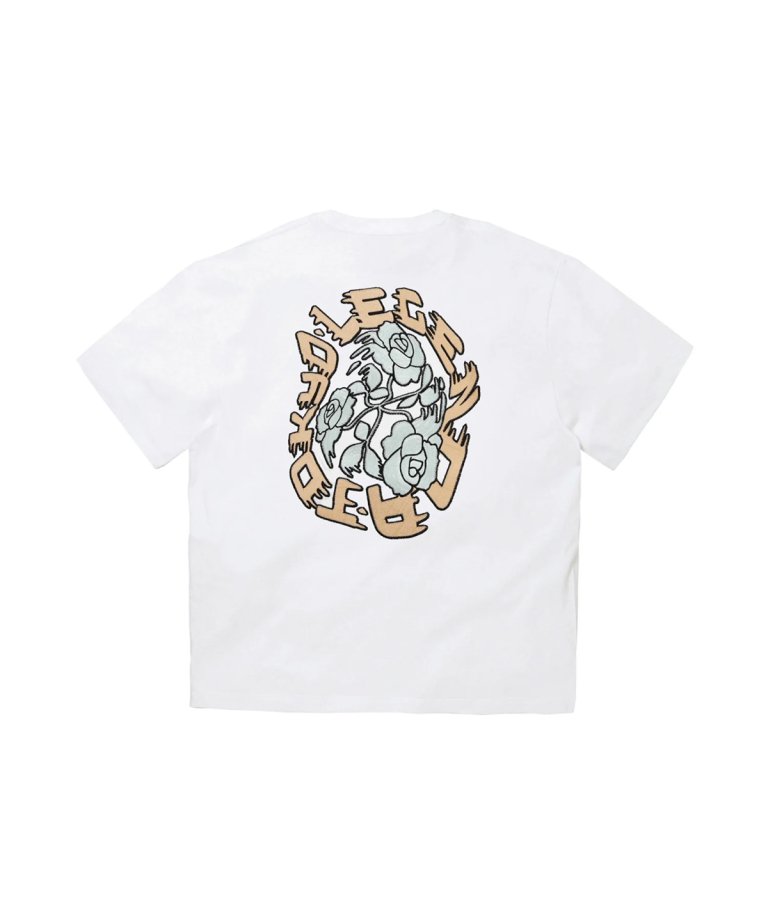  SPRING SALE 2024 LEGENDA Arch Rose Embroidery T-Shirt WHT/GREEN[LEC1143] 10450ߢ7315