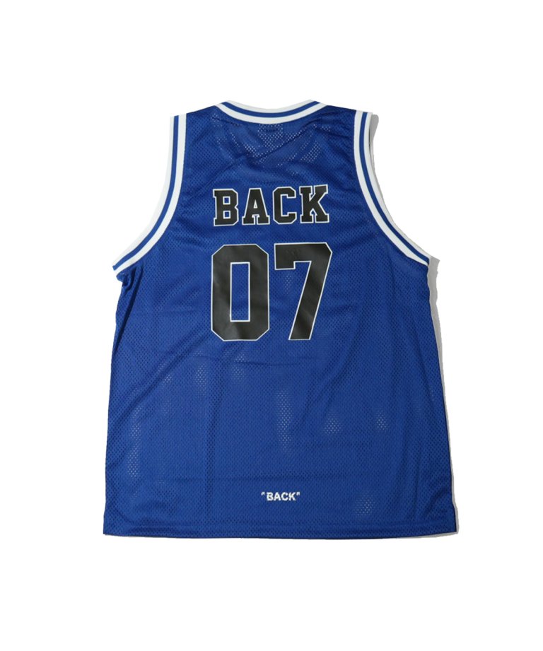 【FLASHBACK23SS最新作】 Basketball Jersey Tank.BLUE