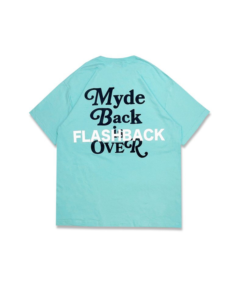 【FLASHBACK23SS最新作】''Myde Back is OVER'' Reflector OVERSIZE T-Shirts MINT