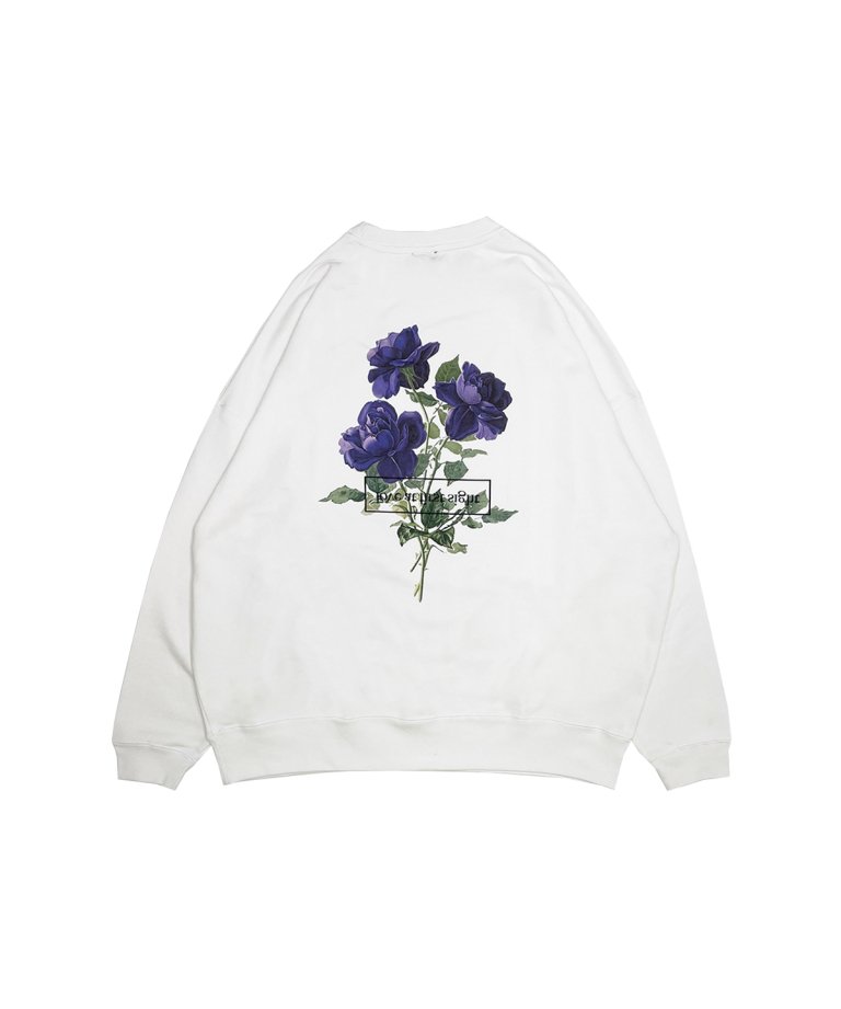 OUTRO-feer de seal- 3Rose Purple  Oversize Sweat WHT