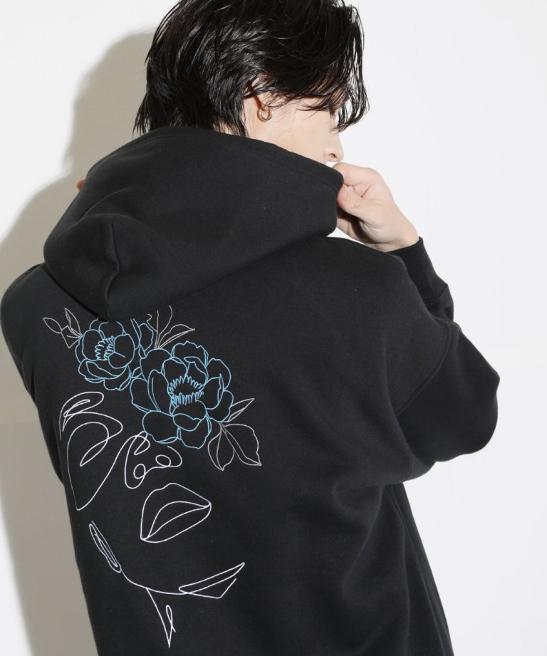 LEGENDA Beautiful Thing Line Art Hoodie [LEC1132]BLK