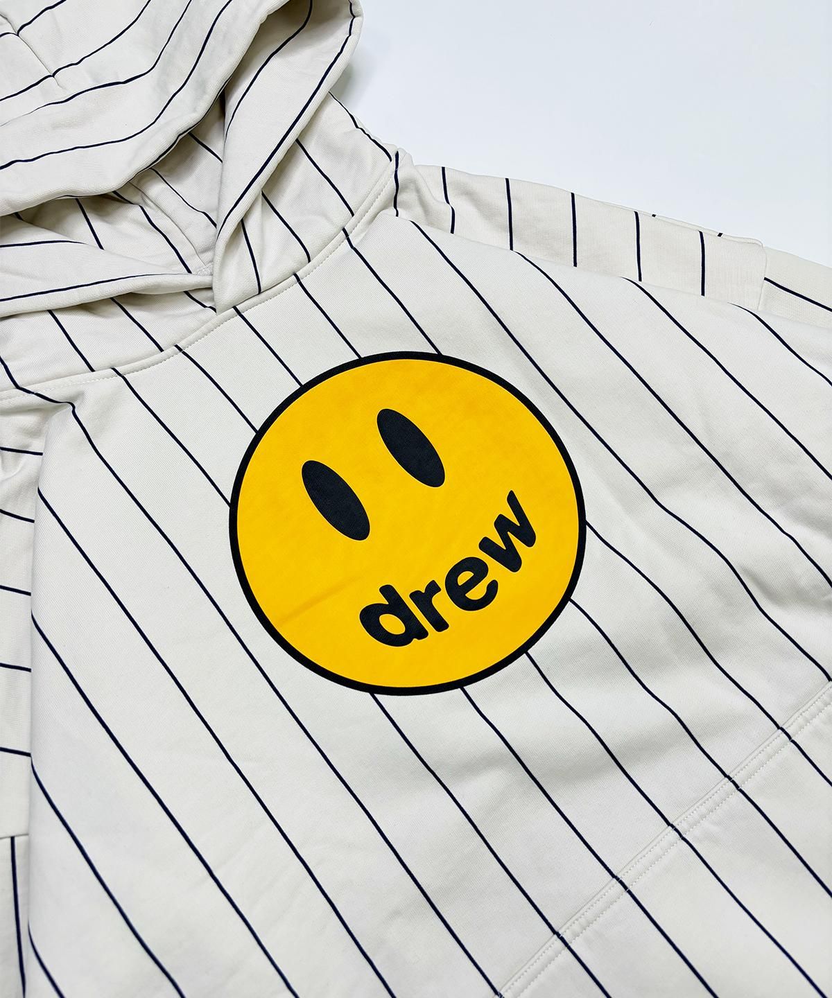 drew house mascot hoodie -navy pinstripe-