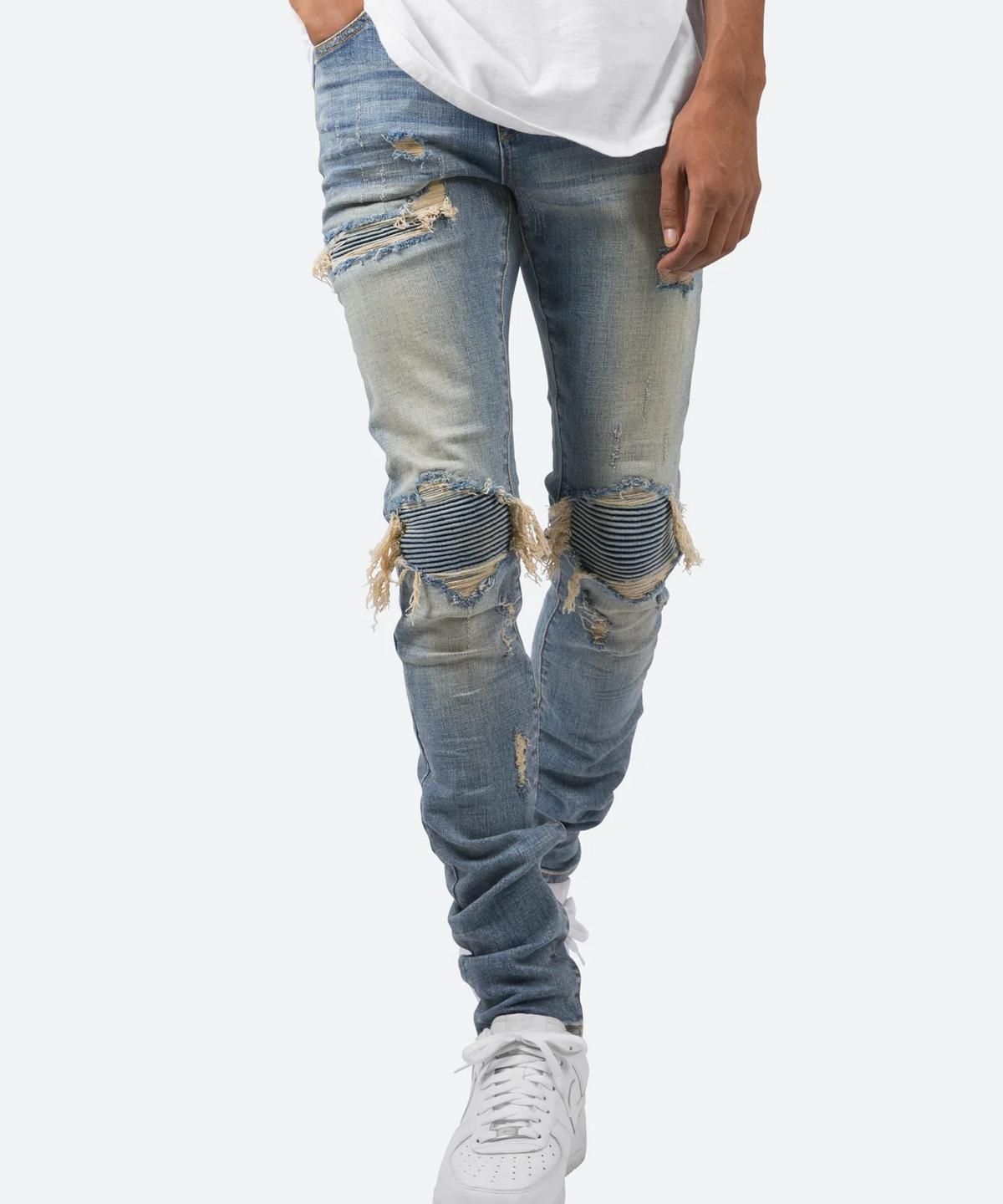 mnml X165 PAISLEY SKINNY DENIM BLUE mnml X165 PAISLEY SKINNY DENIM BLUE