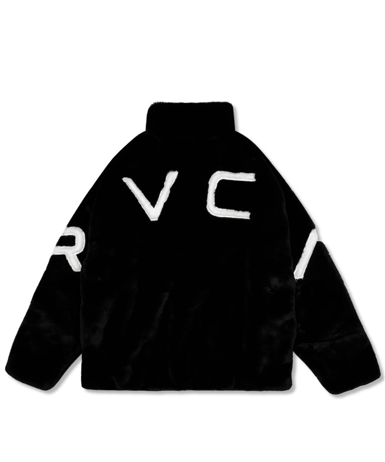 RVCA (ルーカ）  RVCA FUAX FUR JACKET ジャケット【2023年秋冬モデル】BLK