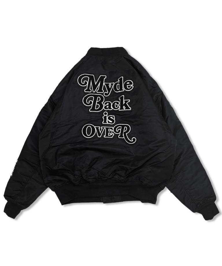 ڿSALE2025Sagara Embroidery OVERSIZE MA-1 JKT BLK 27500ߢ19250