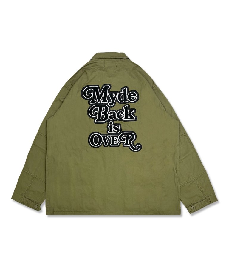 FLASHBACKǿ24SSSagara Embroidery Oversize Shirts JKT.KHAKI