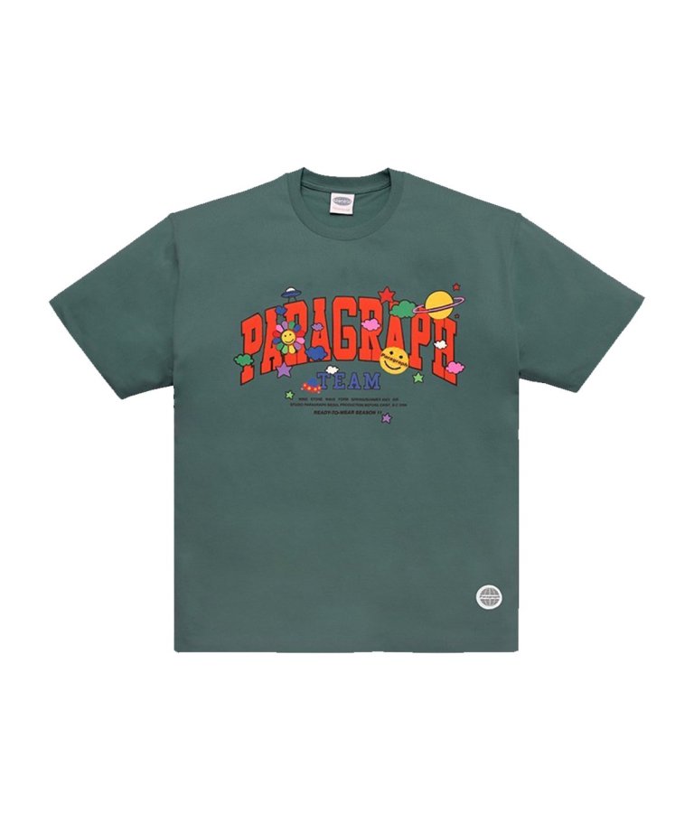 PARAGRAPH HAPPY SMILE T SHIRT-GREEN