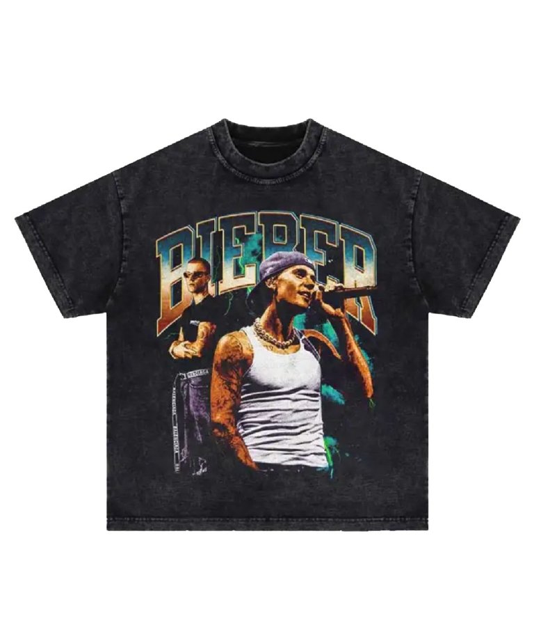 USA Select 24SSJustin Bieber OVERSIZE Vintage T-Shirts.3