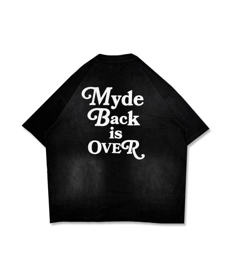 FLASHBACK24SSǿ''Myde Back is OVER'' VintageOVERSIZE T-Shirts BLK