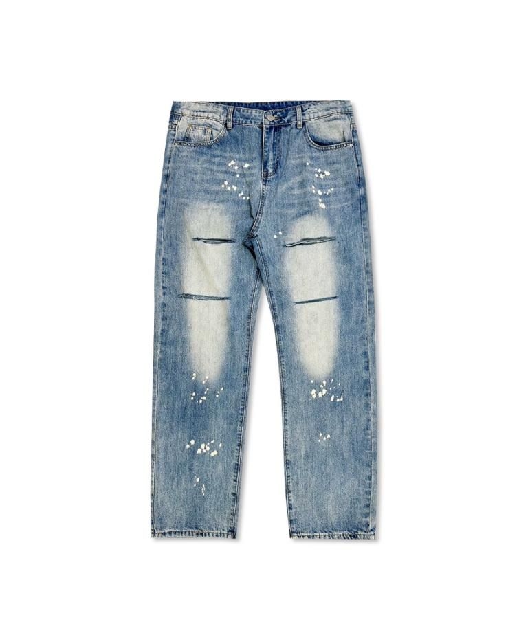 FLASHBACKǿ24SS Damage wide Denim.SPLASH