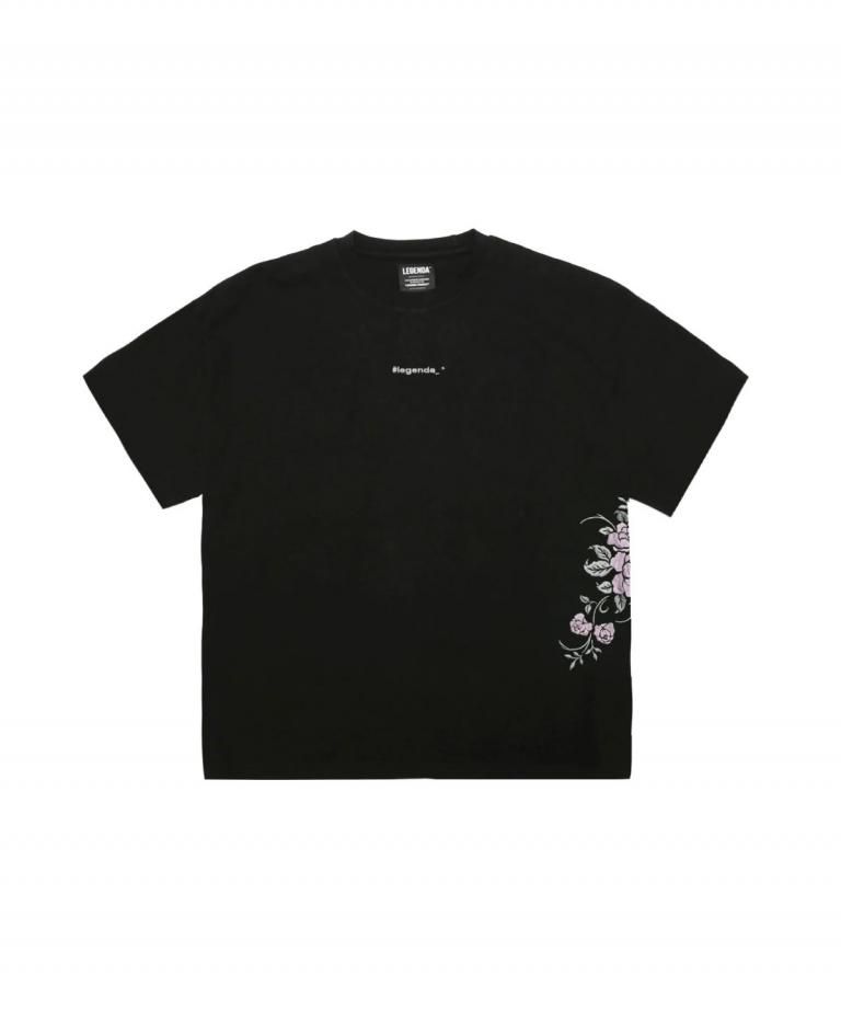LEGENDA 12th Color Rose Embroidery T-shirt[LEC1158]