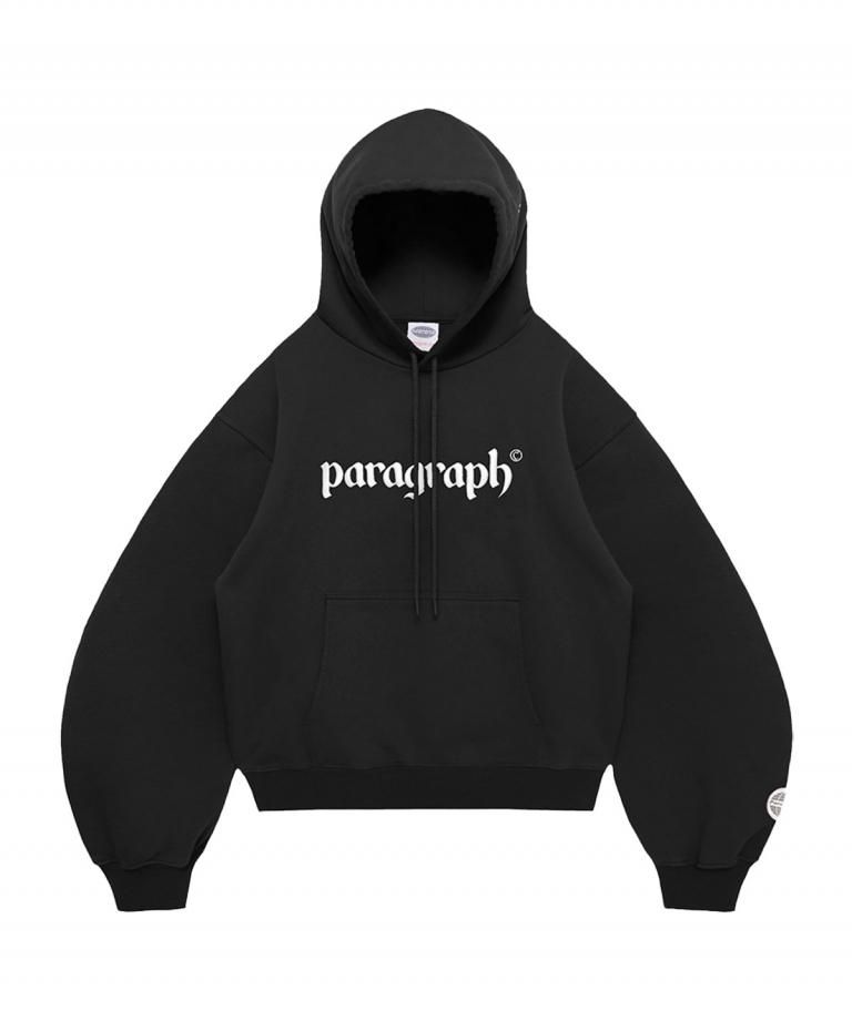 PARAGRAPH BOLD LOGO HOODIE-BLACK