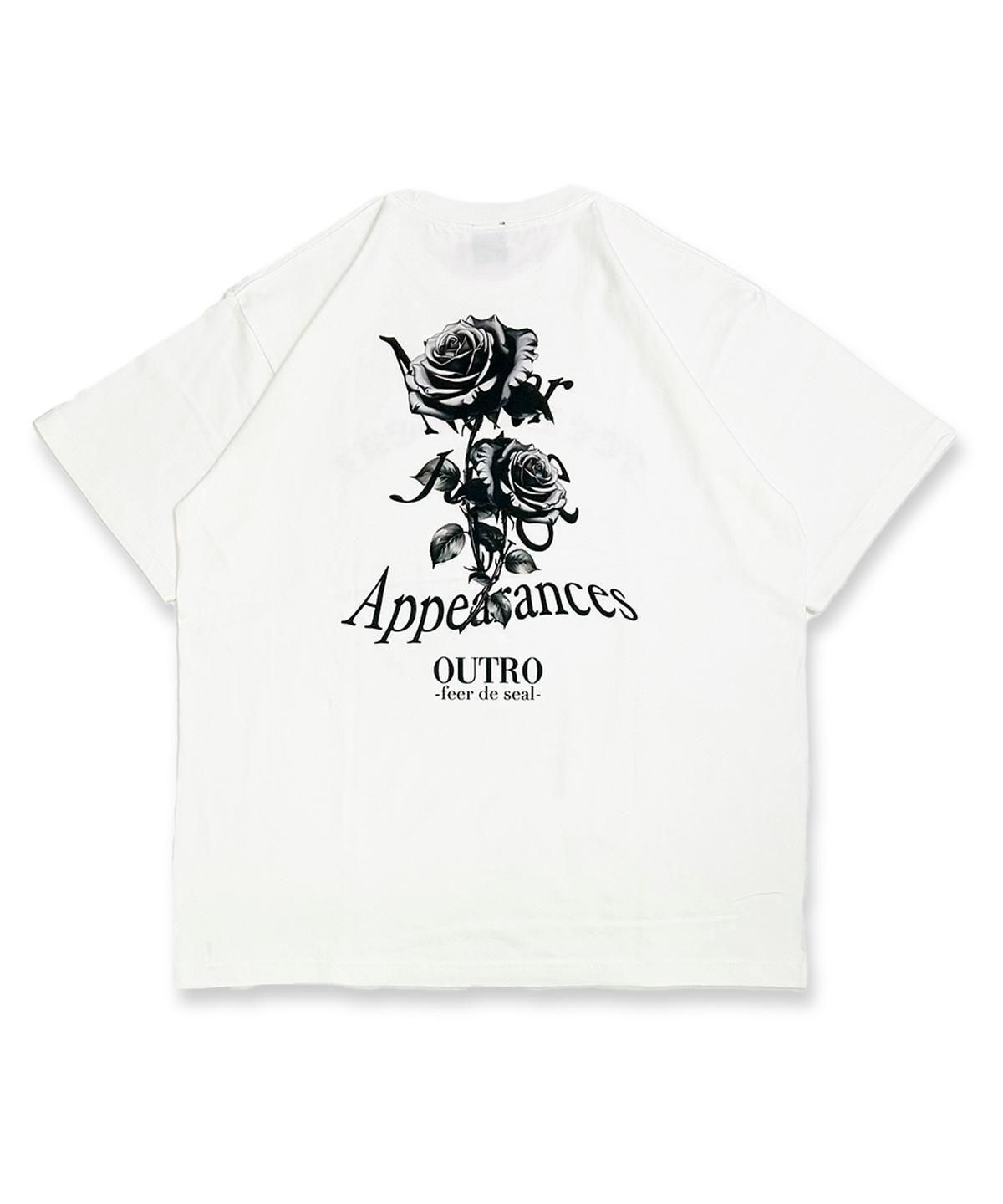OUTRO-feer de seal-25SS Rose Oversize Tee2.WHT OUTRO-feer de seal-25SS Rose Oversize Tee2.WHT