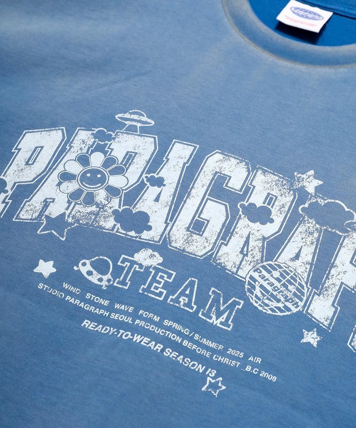 PARAGRAPH HAPPY SMILE T SHIRT-BLUE