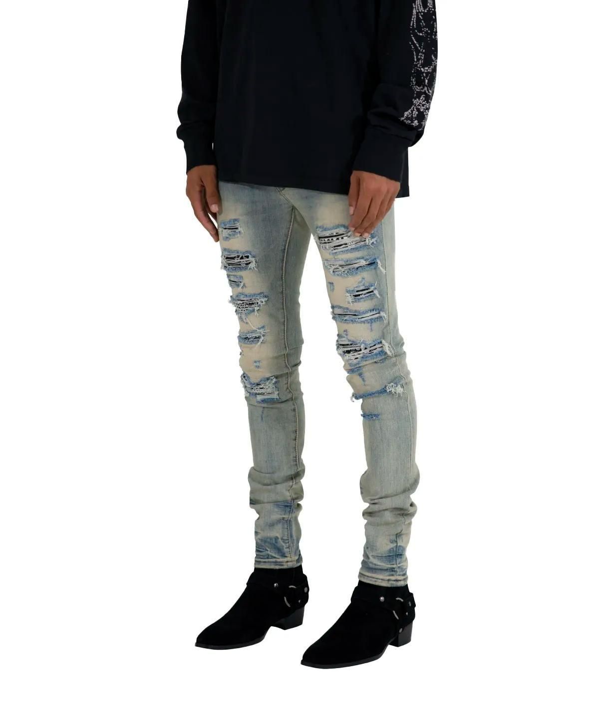 mnml X165 PAISLEY STRETCH DENIM インディゴブルー - メルカリ