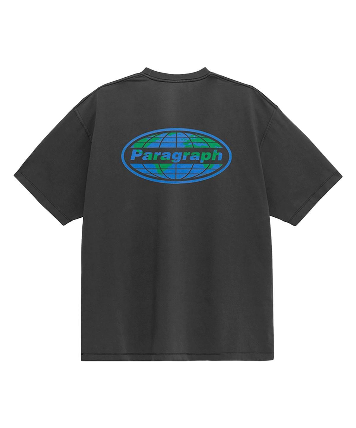 PARAGRAPH EARTH ELLIPSE LOGO T SHIRT-charcoal PARAGRAPH EARTH ELLIPSE LOGO T SHIRT-charcoal