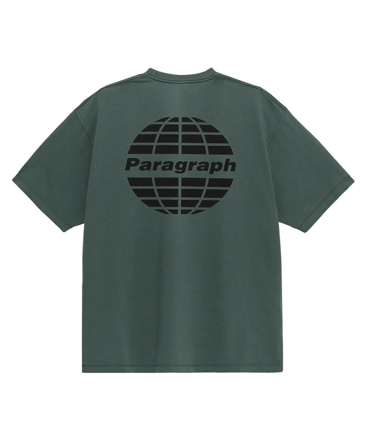 PARAGRAPH BASIC LOGO T SHIRT-GREEN PARAGRAPH BASIC LOGO T SHIRT-GREEN
